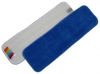 Frange microfibre velcro bleue 60 cm